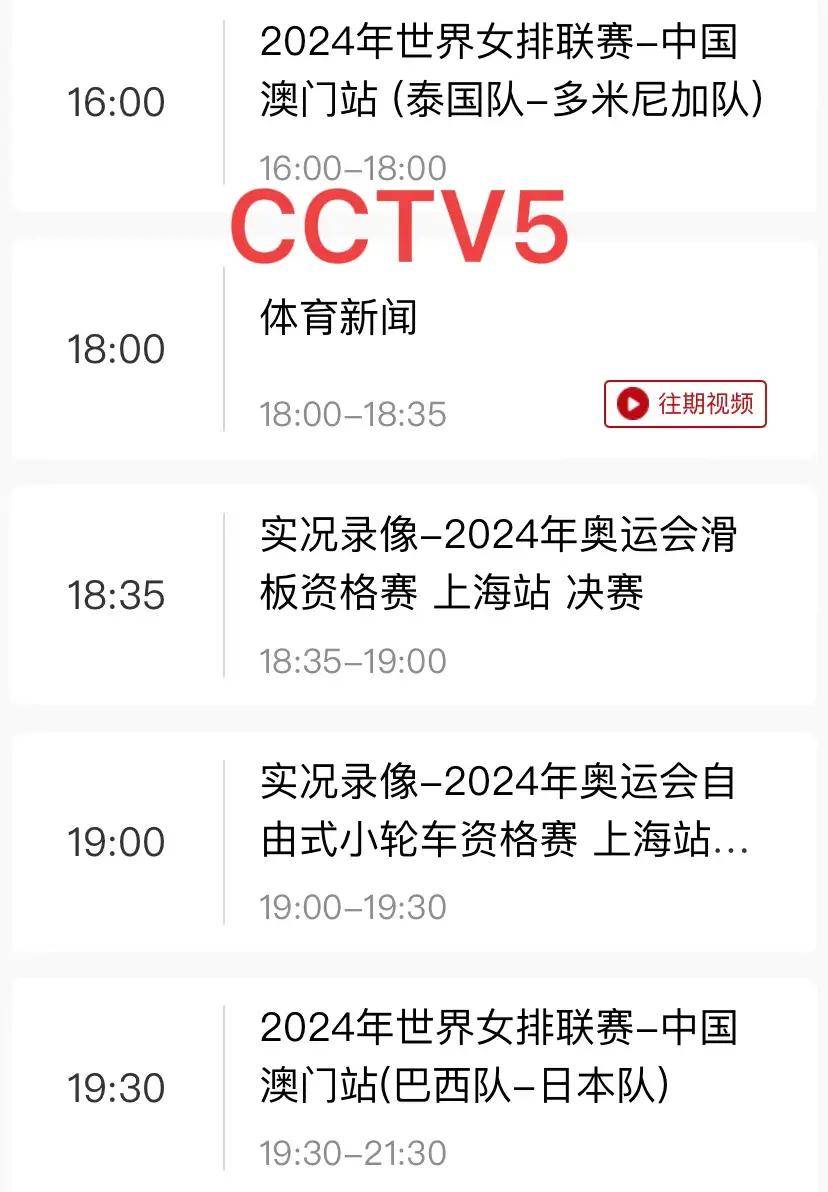 关于今晚19:30中央五套直播节目表:CCTV5、CCTV5+节目赛事单法甲联赛的信息